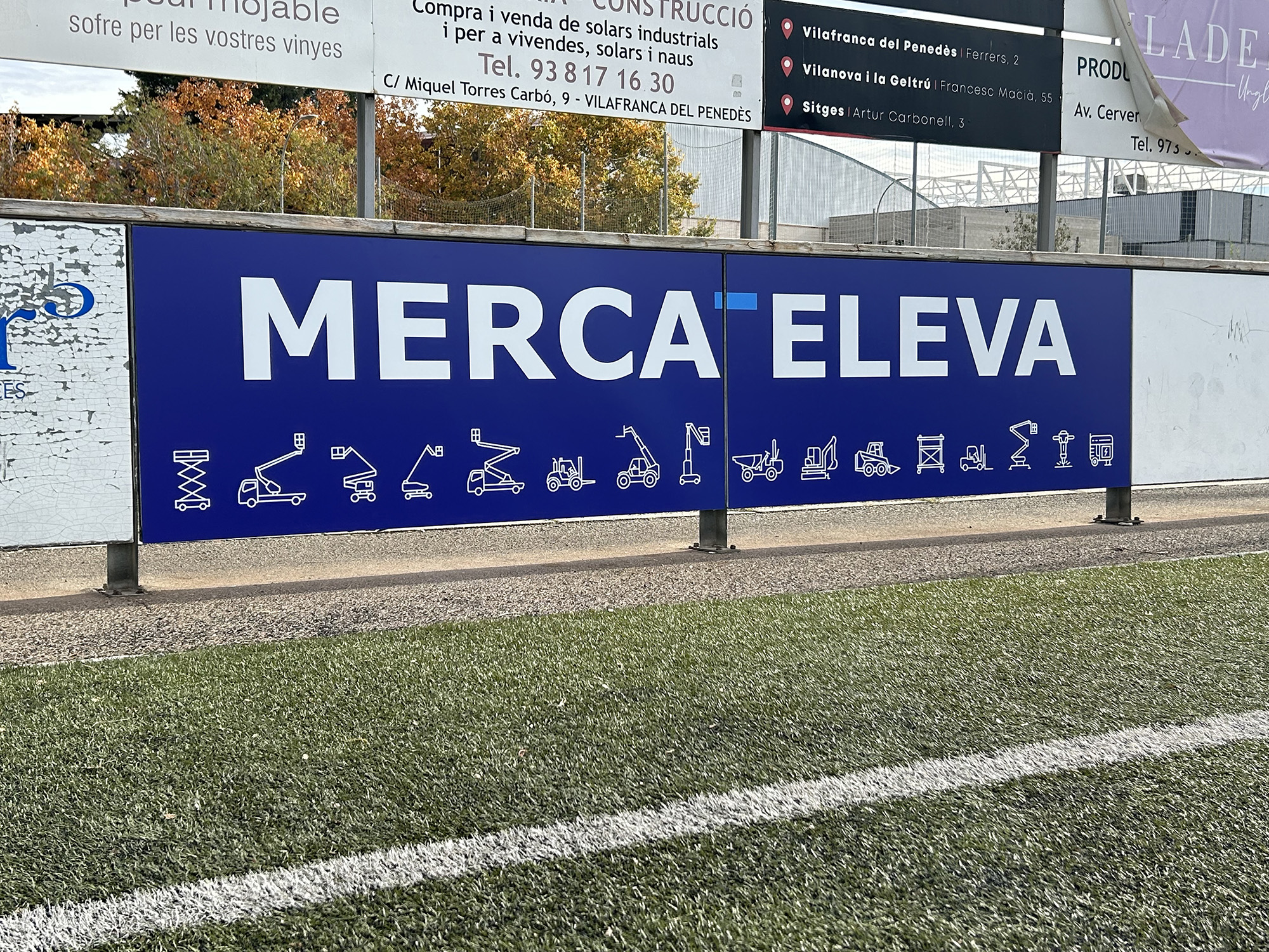 Presencia en el campo del F.E. Atlètic Vilafranca