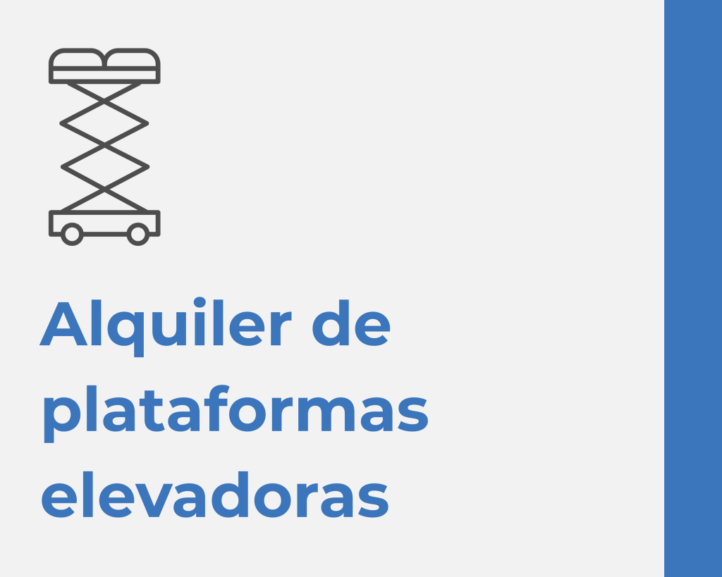 Alquiler de plataformas elevadoras
